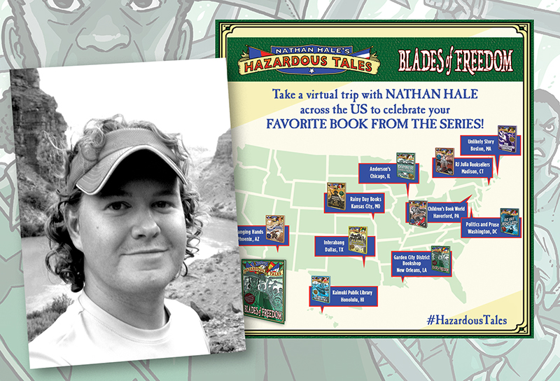 Partnering with Independent Bookstores and Libraries, Nathan Hale Kicks Off 10-City Virtual Tour