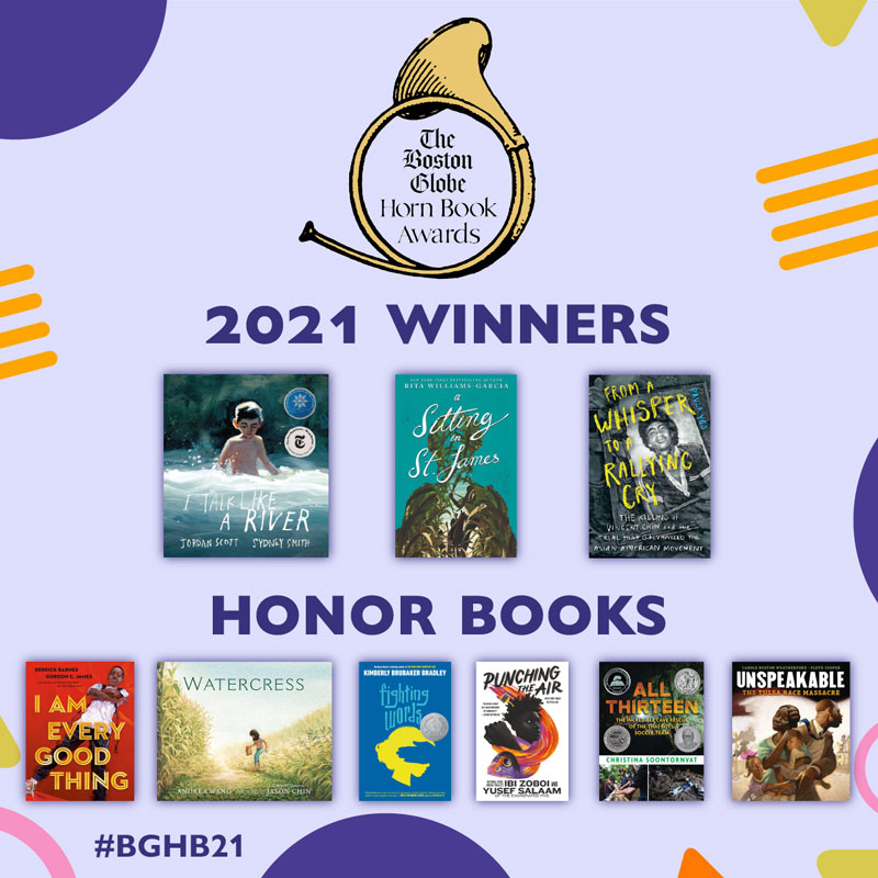 2021 Boston Globe-Horn Book Award Winners Announced