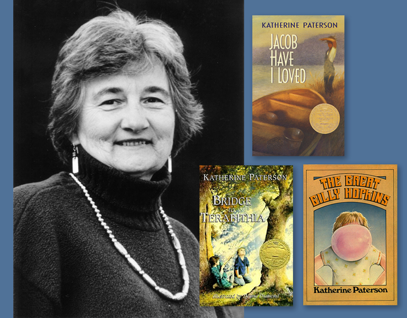 Katherine Paterson and her three Newbery titles
