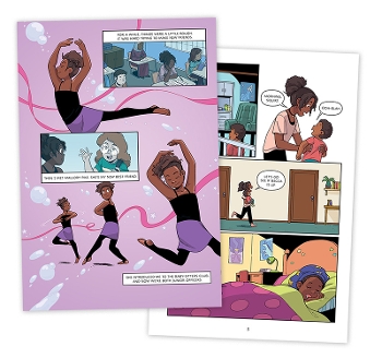 sample pages from the new Babysitter's Club graphic novel