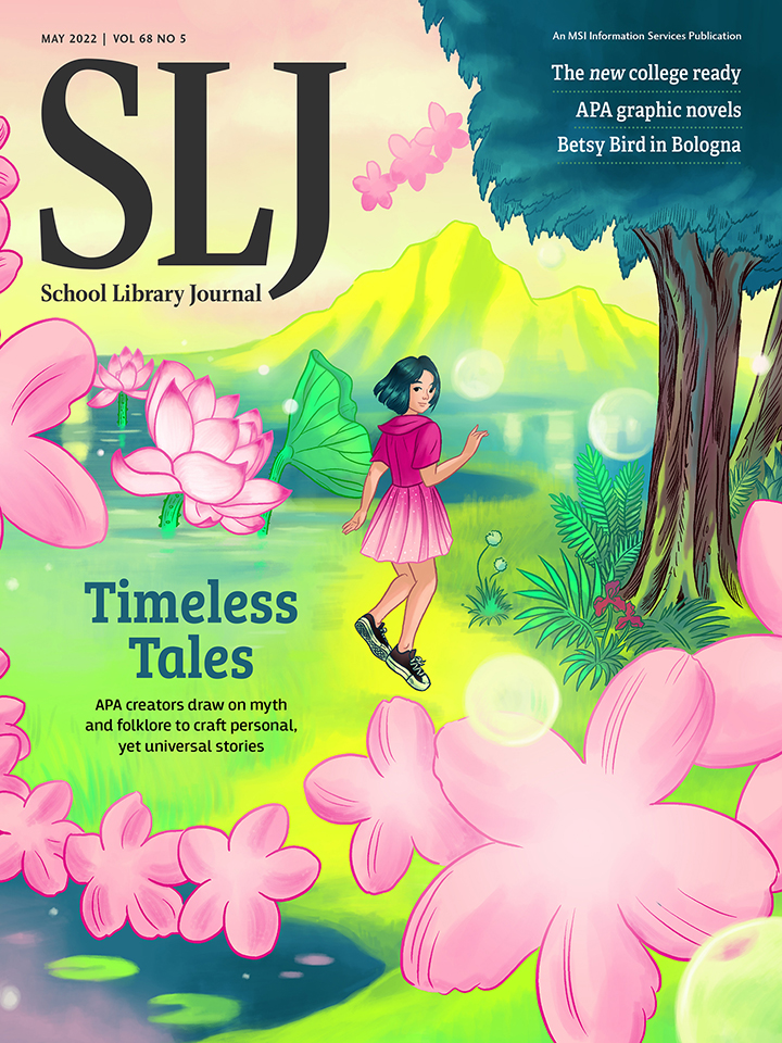 SLJ May 2022 cover; Illustration by Yao Xiao