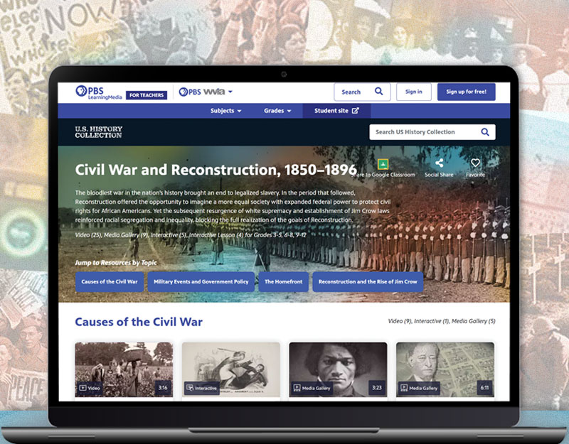 SLJ Reviews the GBH and PBS Learning Media: U.S. History Collection Database
