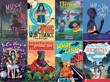 collage of middle grade latinx books